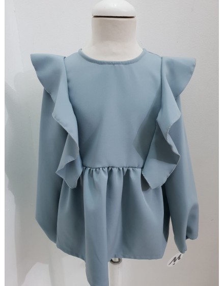 Blusa Volante Aquamarina MARTINA