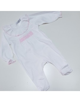 Pijama bebé cuello volante POPYS