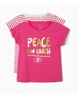 Camisetas zippy niña (pack 2) PEACE
