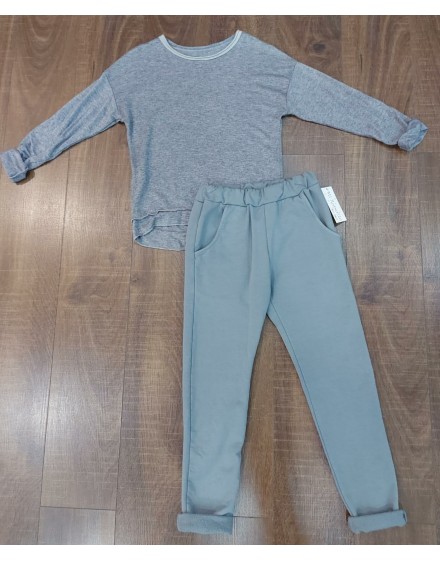 Jersey De Punto Gris