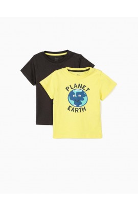 Pack 2 camisetas Planet niño bebe ZIPPY