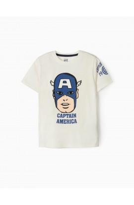 Camiseta Para Niño Capitán América Zippy