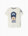 Camiseta Para Niño Capitán América Zippy