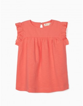 Camiseta Volante Coral ZIPPY