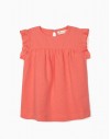 Camiseta Volante Coral ZIPPY