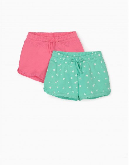 Pack 2 Calzonas Rosa y Verde aguya