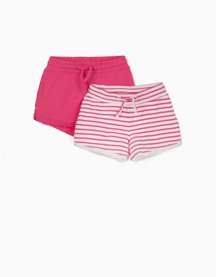 Pack 2 Calzonas Fuxia y rallas ZIPPY