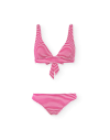 Bikini Triangular Rayas Rojas