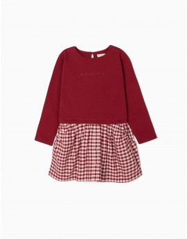 Vestido Vichy burdeos ZIPPY