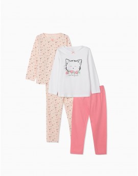 Pack 2 Pijamas Cute Cat Niña ZIPPY