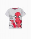 Camiseta Spiderman gris ZIPPY
