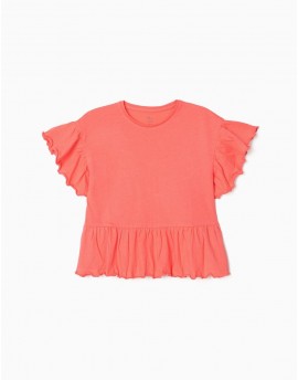 Camiseta Volante coral ZIPPY