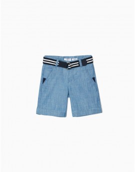 Short con cinturon azul vaquero ZIPPY