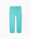 Pantalón Skinny Verde Agua ZIPPY