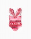 Bañador bebé rallas rojas ZIPPY