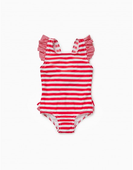 Bañador bebé rallas rojas ZIPPY