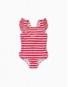 Bañador bebé rallas rojas ZIPPY