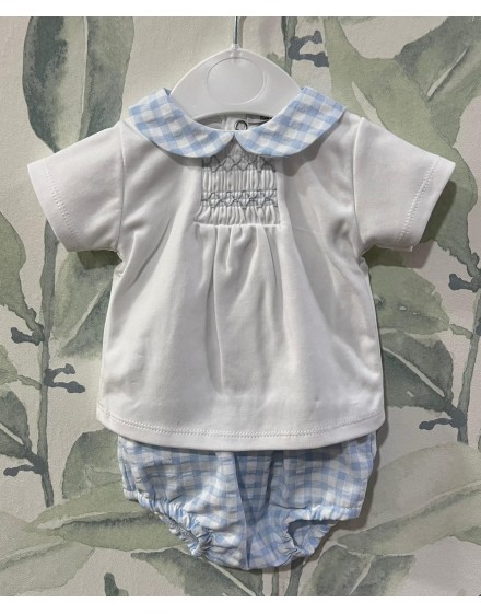 Conjunto Vichy Celeste POPYS