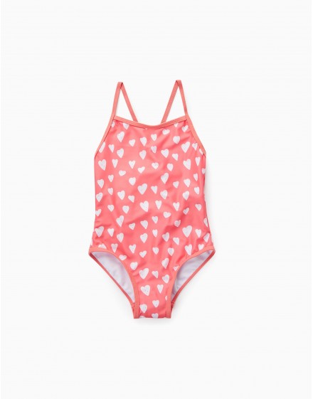 Bañador Corazones coral ZIPPY