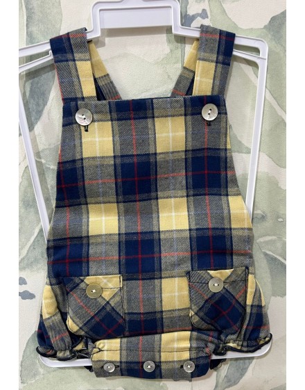 Peto cuadros Mostaza Cmptex