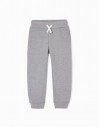 Pantalón chándal gris algodón