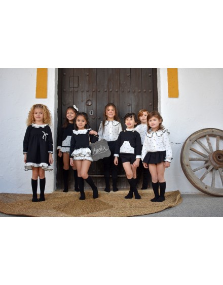 Pichi negro algodón MARENA