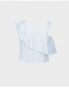 Blusa Asimétrica blanca LA ORMIGA