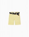 Short chino amarillo con cinturón ZIPPY