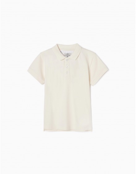 Polo niño blanco ZIPPY