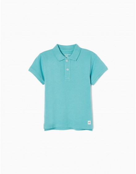 Polo turquesa ZIPPY