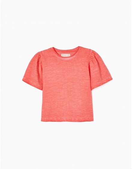 Camiseta para niña coral ZIPPY