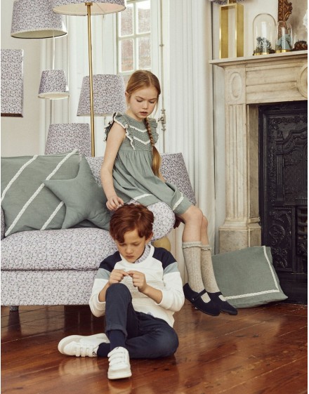 Vestido Lino verde ZIPPY