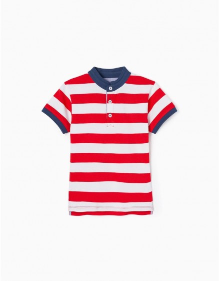 Polo Rallas Rojas C.Mao ZIPPY