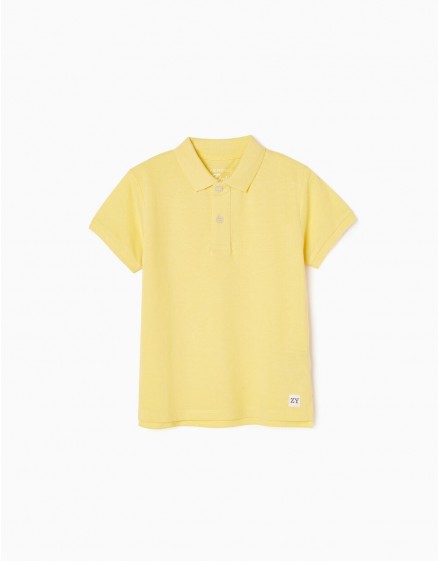 Polo Amarillo  niño ZIPPY