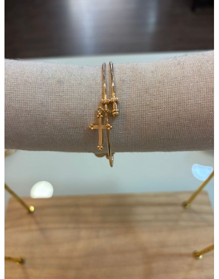 Pulsera Cruz ajustable