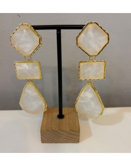 Pendientes Cristal Nacar