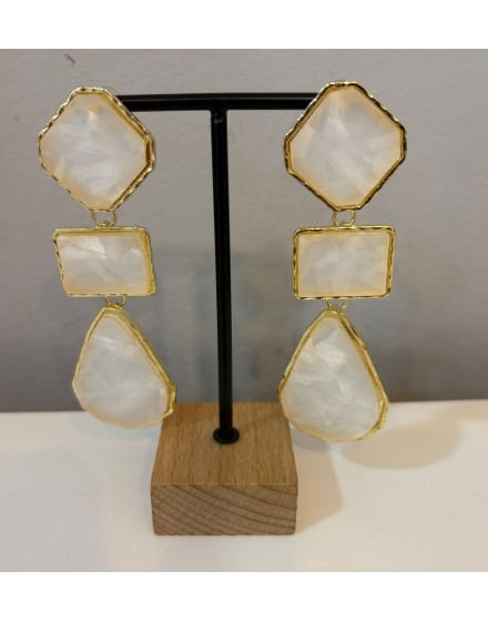 Pendientes Cristal Nacar