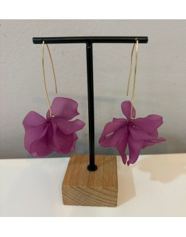 Pendiente Petunia Morada