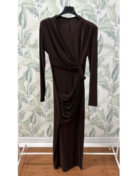 Vestido Marrón Nudo