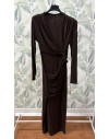 Vestido Marrón Nudo