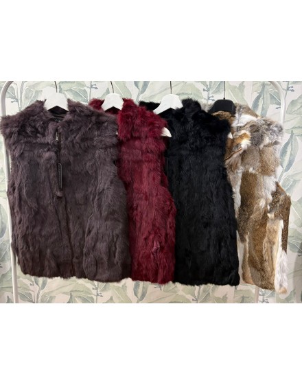 Sin Mangas Pelo Conejo